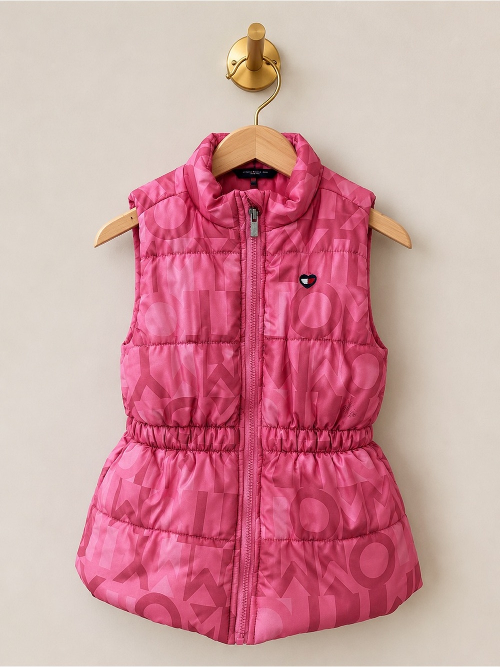 Tommy Hilfiger Girls Pink Puffer Vest Size 4T